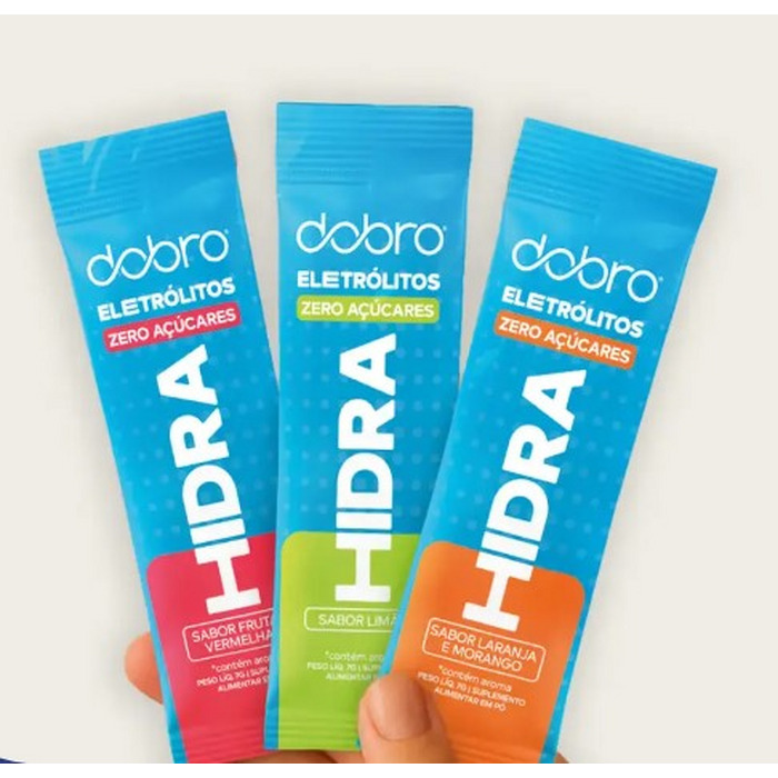 HYDRA ELETROLITIOS LARANJA E MORANGO DOBRO