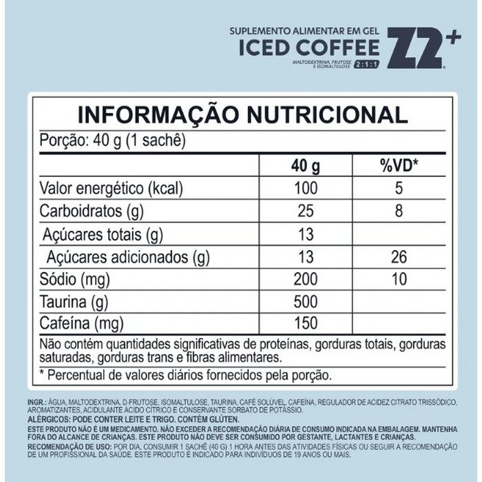 GEL NEW Z2 25CARB ICED COFFEE Z2 FOODS - Imagem 2