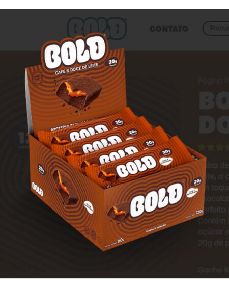 BARRA CAFE  E DOCE DE LEITE 20G PROTEINA BOLD
