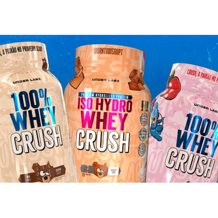 ISO HYDRO WHEY CRUSH 907G UNDER LABZ MORANGO