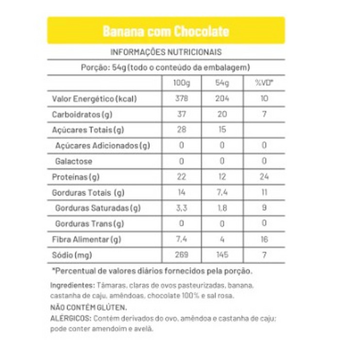 BARRA WINSTAGE BANANA COM CHOCOLATE - Imagem 2
