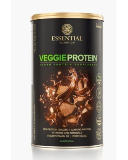WHEY VEGGIE PROTEIN VEGANO 450G CACAU- ESSENTIAL