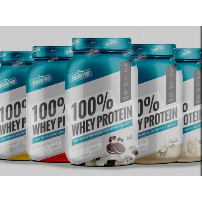 WHEY 100% 900G IORGURT DE FRUTAS VERMELHAS SHARK PRO