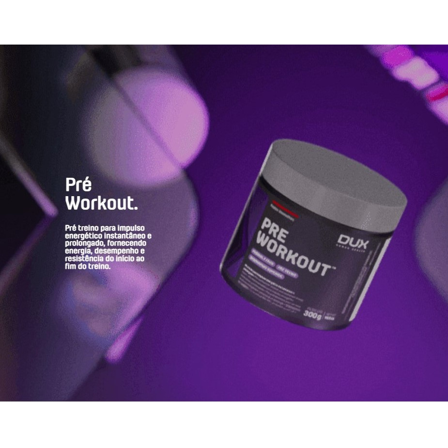 PRE WORK OUT 300G DUX FRUTAS VERMELHAS