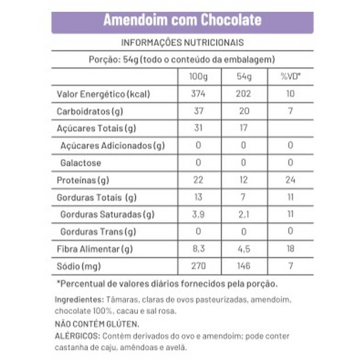 BARRA WINSTAGE AMENDOIM COM CHOCOLATE - Imagem 2