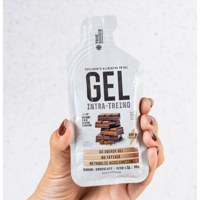 GEL INTRA TREINO CHOCOLATE COM CAFEINA TRUE SOURCE