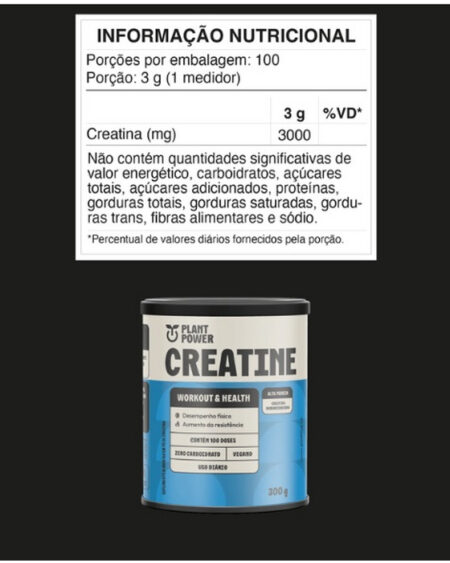 CREATINE 300G PLANT POWER