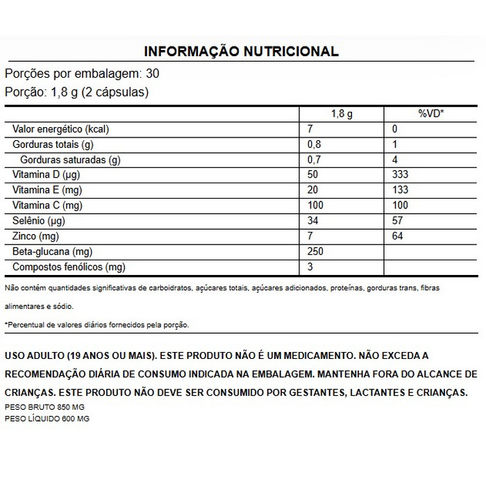 IMMUNE 60CAPS PURAVIDA - Imagem 2