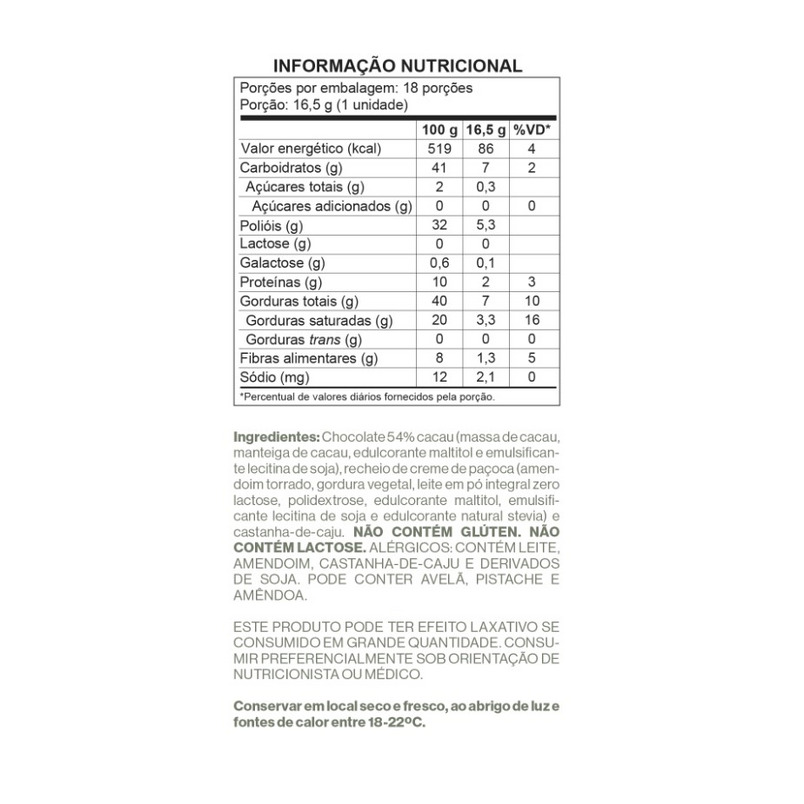 BOMBOM DE CHOCOLATE BRANCO COM PACOCA CREMOSA LUCKAU - Imagem 2