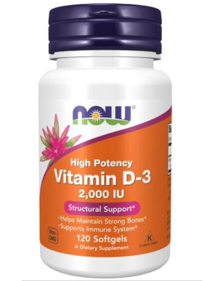 VITAMINA D 2000UI 120CAPSULAS NOW FOODS