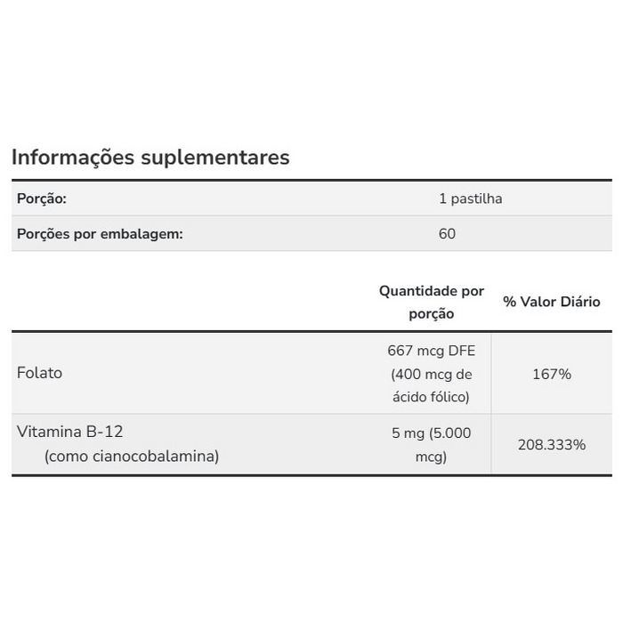 VITAMINA B12 5000 NOW FOODS - Imagem 2